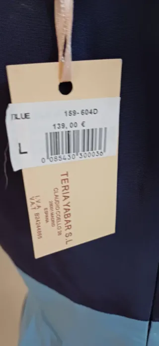 Vestido TERIA YABART azul