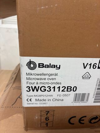 Microondas Balay Blanco