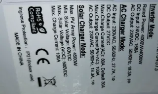 Inversor Solar Híbrido 4000W