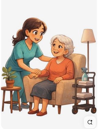 Cuidadora de persona mayores . Interna