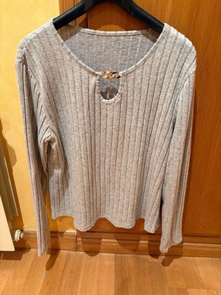 Jersey lana gris sin estrenar talla única