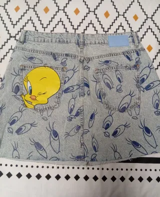 Falda vaquera Desigual XL Looney Tunes