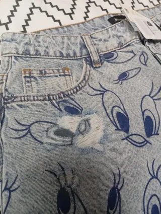 Falda vaquera Desigual XL Looney Tunes