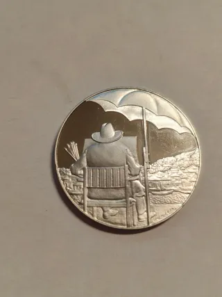 Lote 2 monedas plata esterlina 925. 1,81 oz