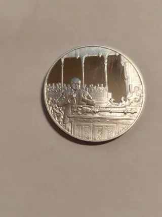 Lote 2 monedas plata esterlina 925. 1,81 oz