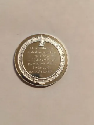 Lote 2 monedas plata esterlina 925. 1,81 oz