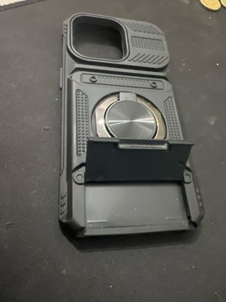 Funda iPhone 13 Pro con anillo y tarjetero