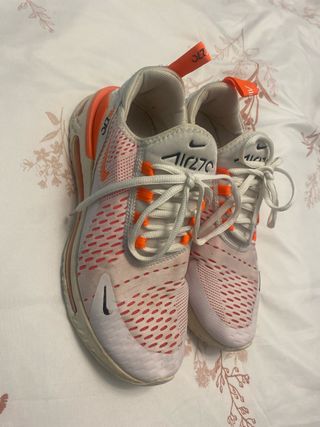 Zapatillas Nike Air Max 270 Blancas Naranja