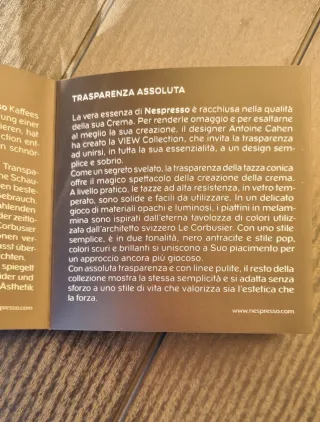 Set 6 Tazzine Caffè + Piattini Nespresso