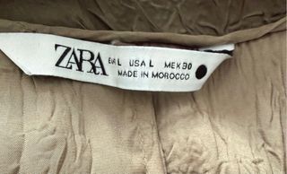 Vestido midi de Zara corte tipo Kaftán. Talla L