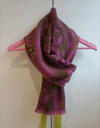 Sciarpa Foulard Donna Viscosa con Fiori