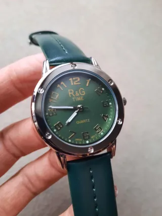 Orologio R&G TIME donna verde e argento