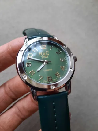 Orologio R&G TIME donna verde e argento