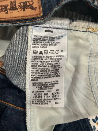 Levi's 570 straight fit Azules Talla 27 largo 34