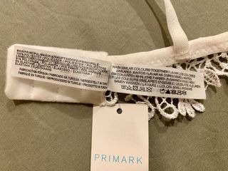 Sujetador encaje blanco nuevo con etiqueta