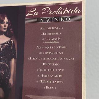 La Prohibida Acústico CD NUEVO
