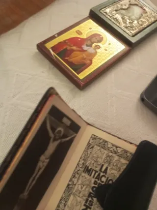 Libro religioso kempis misal 1943 pequeño de piel