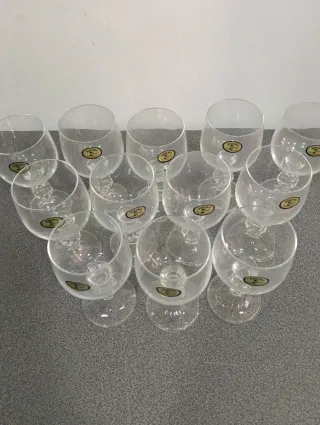 12 Copas de cristal elegantes