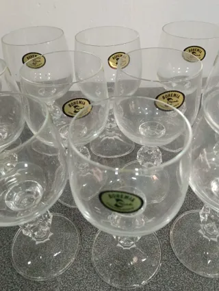 12 Copas de cristal elegantes