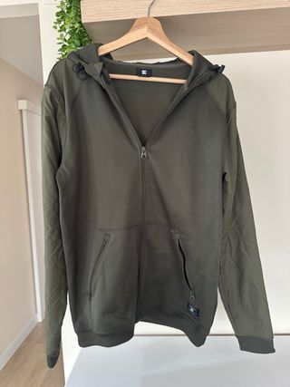 Sudadera DC verde con capucha