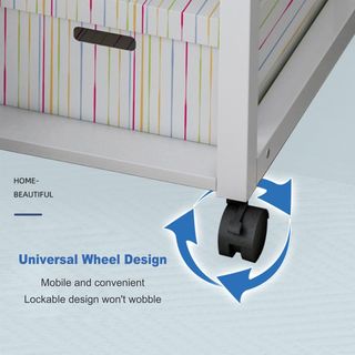 Mesa Auxiliar con Ruedas-Altura Regulable 95x40cm