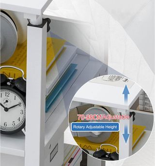 Mesa Auxiliar con Ruedas-Altura Regulable 95x40cm