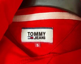 Sudadera Tommy Jeans Roja y Blanca