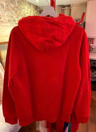 Sudadera Tommy Jeans Roja y Blanca