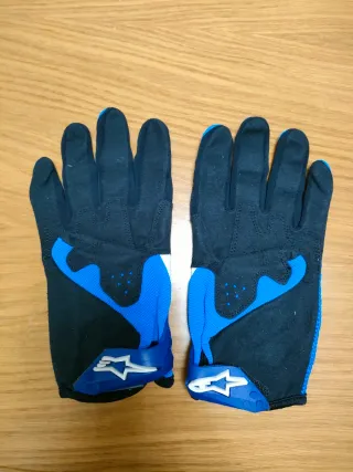 Guantes Motocross Alpinestars Azul Blanco