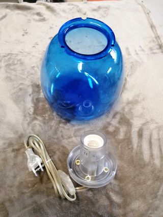 Lampada da tavolo Omega T20 blu