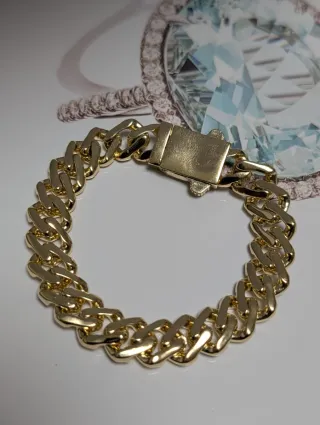 Pulsera Chapada 18k con Circonitas