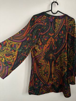 Kaftán Zara Estampado Multicolor Talla  XS.