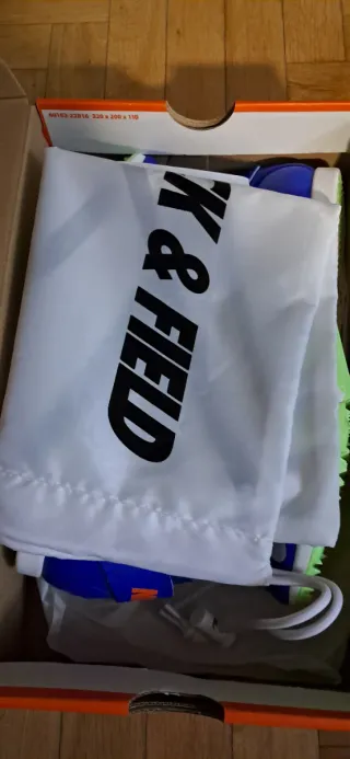 Zapatillas Clavos Nike Azules Blancas