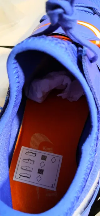 Zapatillas Clavos Nike Azules Blancas