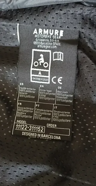 Chaqueta Moto Armure Talla XL