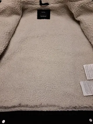 Chaqueta tejana forrada borreguito negra