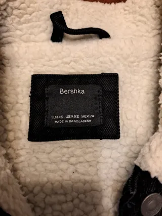 Chaqueta tejana forrada borreguito negra