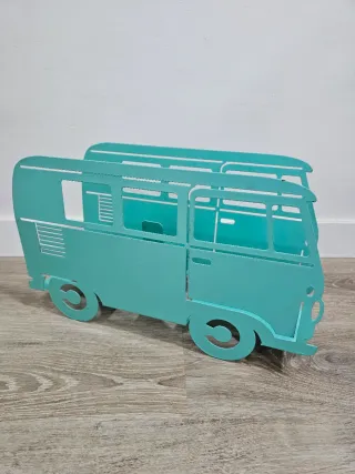 Revistero Metálico Estilo Furgoneta Vintage