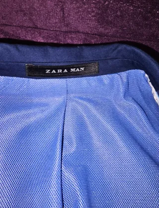 Americana Zara Azul Hombre