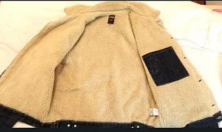 Vigo Cazadora vaquera Lois sherpa trucker azul