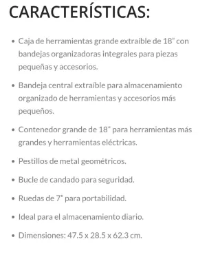 Carro de herramientas Stanley