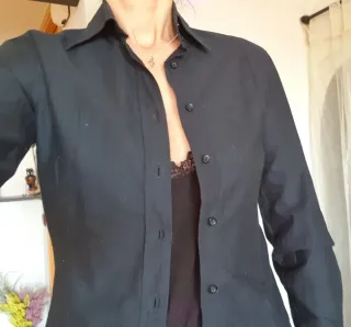 Camisa Negra Trucco Talla S