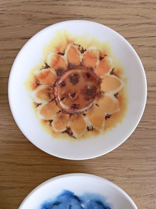 Set 4 piattini Thun decorazioni fiori