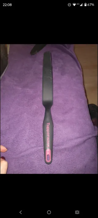 Utensile Tupperware Nero e Rosa