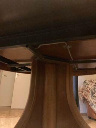 Mesa redonda extensible madera