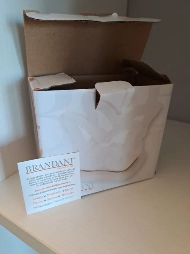 Portatovaglioli Brandani Farfalla Porcellana