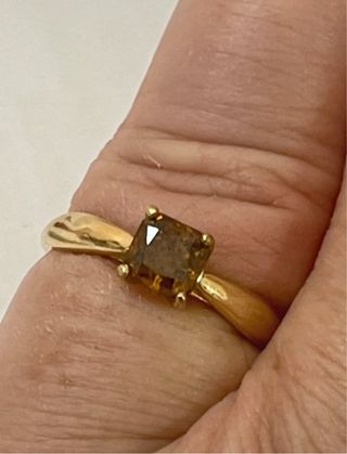 Anillo Oro 18k Diamante Natural 1.00 CT VS2