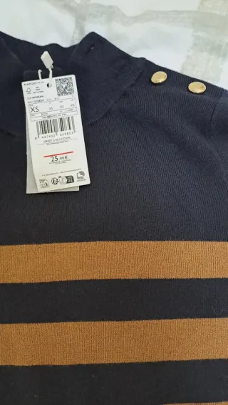 Jersey punto rayas Mango