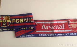Bufanda FC Barcelona vs Arsenal Champions 2010