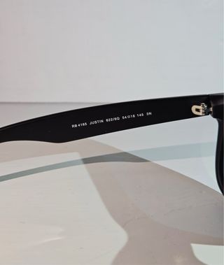 Occhiali Ray Ban Justin neri lenti arancioni